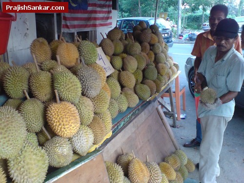 The guys who sold the durians near Bukit Angkasa The guys who sold the durians near Bukit Angkasa