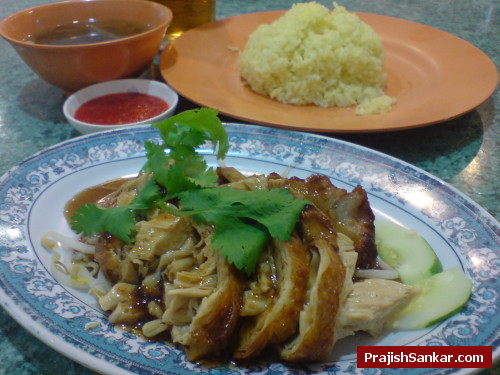 Vegetarian chicken rice with