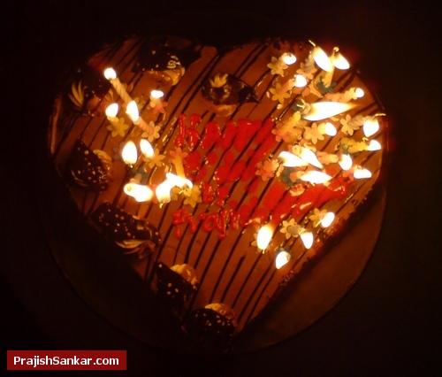 My 30th birthday cake cut at 12:00am