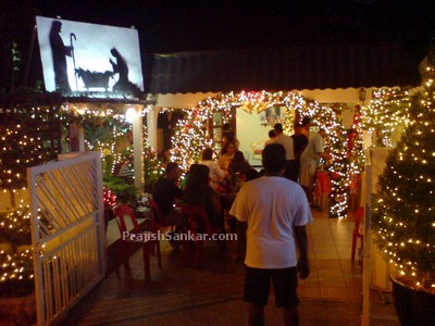 A Christmas house function in one of the house
