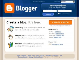 Blogger create new blog step 1