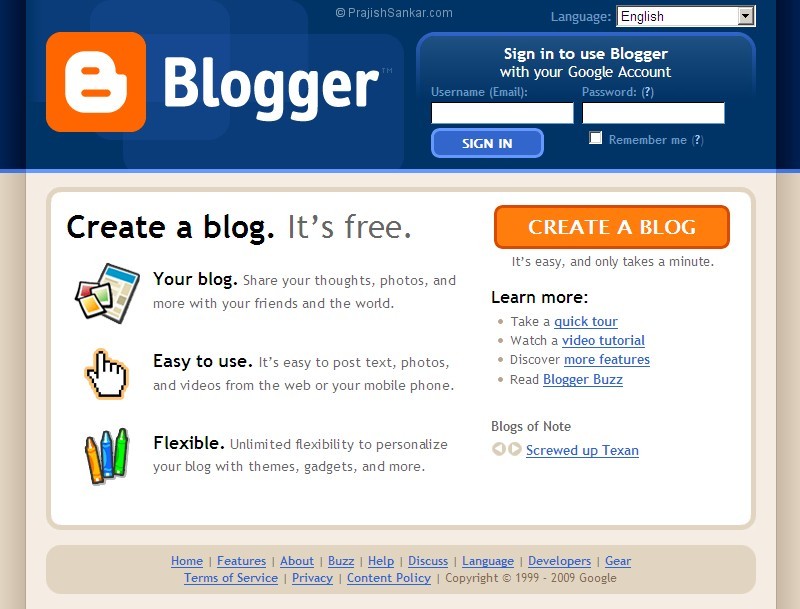 Cara Membuat Blog Di Blogger