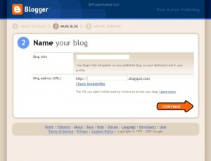 Blogger create new blog step 3